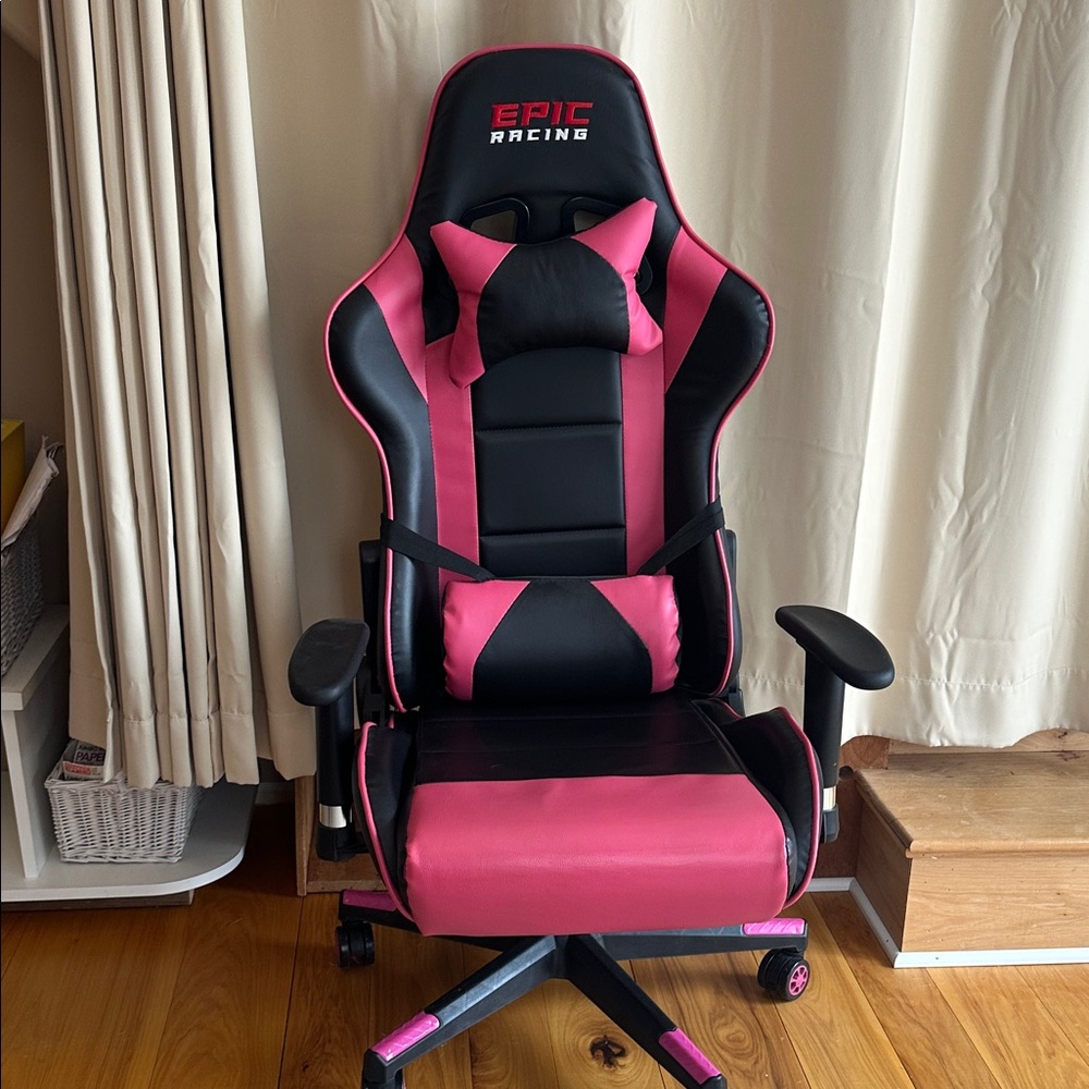 Epic Racing-Pink and Black Gaming Chair